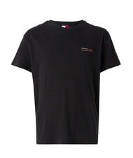 TOMMY HILFIGER TH JEANS Tricou cu m&acirc;necă scurtă și imprimeu grafic negru - tricou - 4