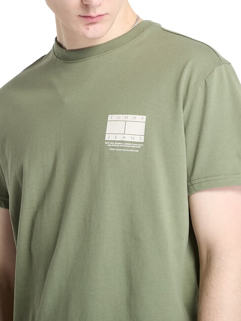 TH JEANS Tricou din bumbac cu m&acirc;necă scurtă Aruba Verde - tricou