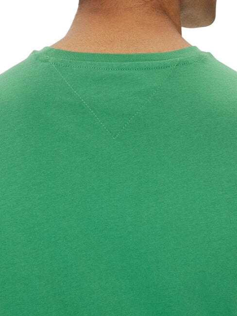 TH JEANS Tricou cu m&acirc;necă scurtă și imprimeu cu logo verde de coastă - tricou