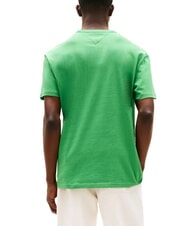 TOMMY HILFIGER TH JEANS Tricou cu m&acirc;necă scurtă și broderie cu logo verde de coastă - tricou - 2