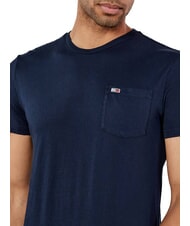 TOMMY HILFIGER TH JEANS Tricou cu m&acirc;necă scurtă și buzunar bleumarin noapte &icirc;ntunecată - tricou - 3