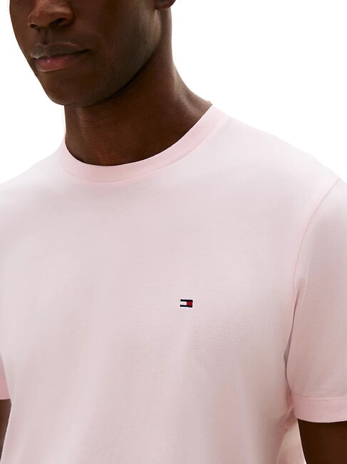 TH JEANS Tricou slim fit din bumbac roz prețios - tricou