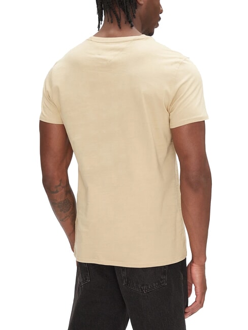 TH JEANS Tricou slim fit din bumbac bronz relicvă - tricou