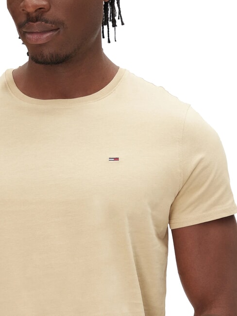 TH JEANS Tricou slim fit din bumbac bronz relicvă - tricou