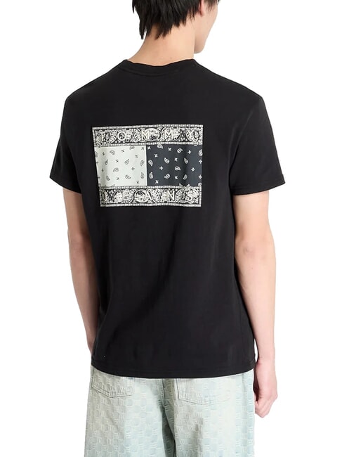 TH JEANS Tricou cu imprimeu Paisley negru - tricou