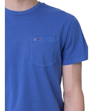 TOMMY HILFIGER TH JEANS Tricou cu m&acirc;necă scurtă și buzunar vreme albastră - tricou - 3