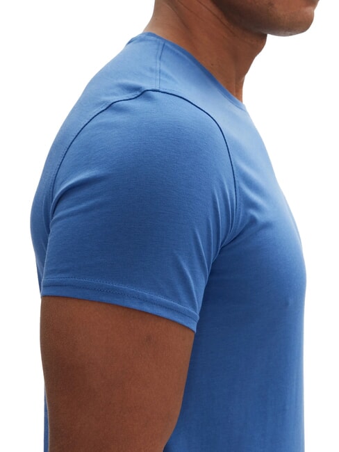 TH JEANS Tricou slim fit din bumbac vreme albastră - tricou