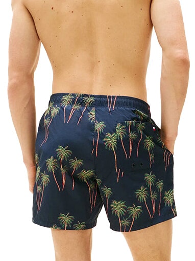 TH Costum de boxer cu model palmier tropic aop deșert cer - Costume de baie