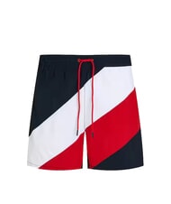 TOMMY HILFIGER TH Pantaloni scurți boxer cu dungi diagonale cerul deșertului - Costume de baie - 4