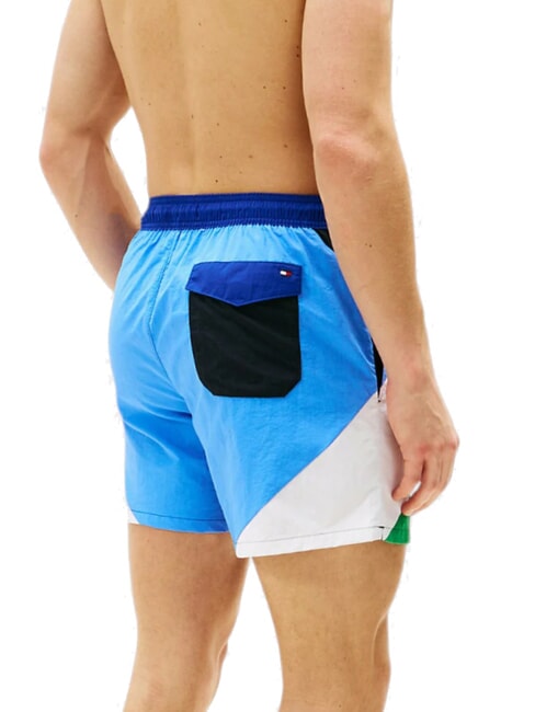 TH Costum de boxer cu blocuri de culoare cerul deșertului - Costume de baie