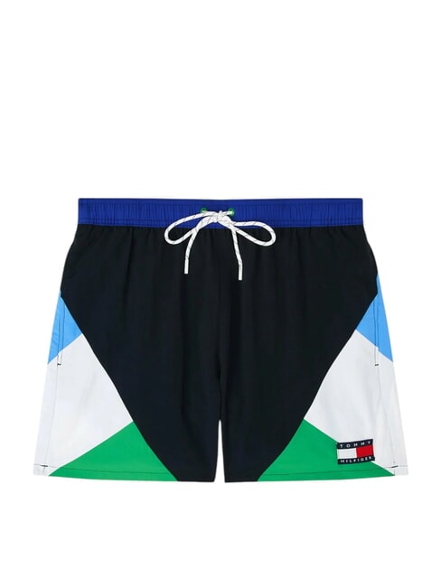 TH Costum de boxer cu blocuri de culoare cerul deșertului - Costume de baie