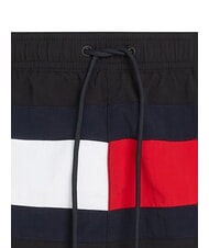 TOMMY HILFIGER TH Pantaloni scurți de baie cu logo-ul steagului negru - Costume de baie - 3
