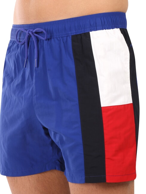 TH Boxer de &icirc;not cu steag lateral albastru pană - Costume de baie