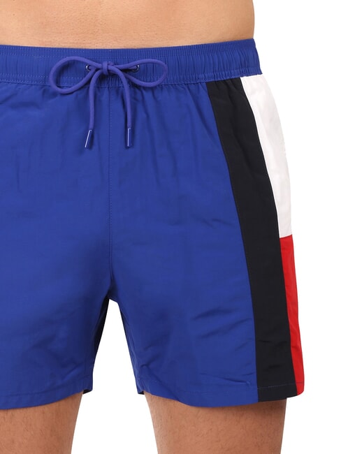 TH Boxer de &icirc;not cu steag lateral albastru pană - Costume de baie