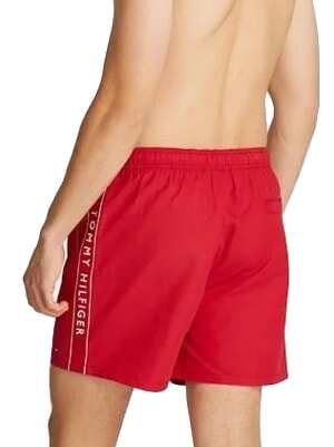 TH Boxer de baie cu logo lateral roșu mediu - Costume de baie