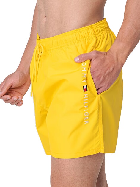 TH Costum de boxer cu logo vertical gălbenele galbenă - Costume de baie
