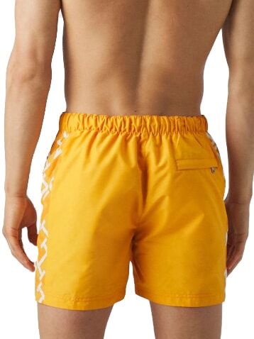 TH Costum cu benzi laterale cu monogramă gheață de caisă/alb cremos - Costume de baie