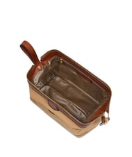 THE BRIDGE STORY Trusă de frumusețe din p&acirc;nză și piele natural / maro abb. aur - Truse de toaletă - 4