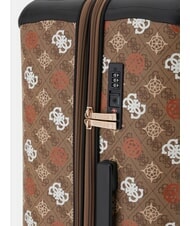 GUESS ELIETTE  Cărucior mediu logo lapte/ghimbir - Trolere semirigide - 4