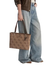 GUESS NOELLE 2 Geantă de umăr cu imprimeu 4G Logo logo latte / maro - Genți femei - 5