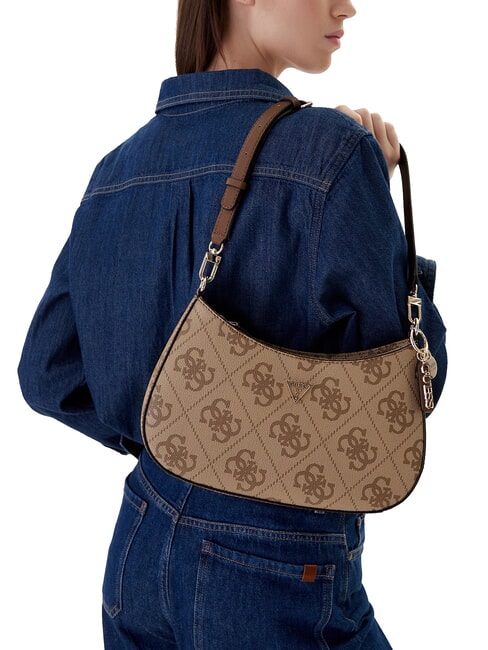 NOELLE 2 Geantă de umăr cu imprimeu 4G logo logo latte / maro - Genți femei