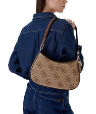 GUESS NOELLE 2 Geantă de umăr cu imprimeu 4G logo logo latte / maro - Genți femei - 5