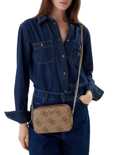 NOELLE 2 Geantă mini pentru cameră de umăr logo latte / maro - Genți femei