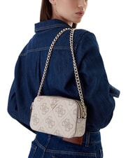 GUESS NOELLE 2 Geantă mini pentru cameră de umăr logo taupe &icirc;nchis - Genți femei - 5