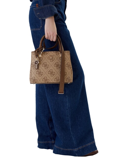 NOELLE 2 Geantă de m&acirc;nă, cu curea de umăr logo latte / maro - Genți femei