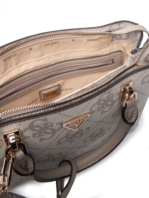 NOELLE 2 Geantă de m&acirc;nă, cu curea de umăr logo taupe &icirc;nchis - Genți femei