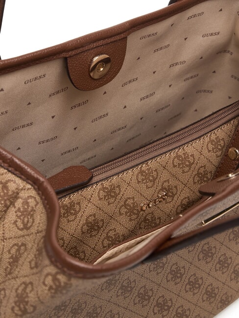 VICTTORIA 2 Geantă tip shopper de umăr, cu clutch logo latte / maro - Genți femei