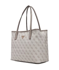 GUESS VICTTORIA 2 Geantă tip shopper de umăr, cu clutch logo taupe &icirc;nchis - Genți femei - 3