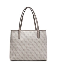 GUESS VICTTORIA 2 Geantă tip shopper de umăr, cu clutch logo taupe &icirc;nchis - Genți femei - 4