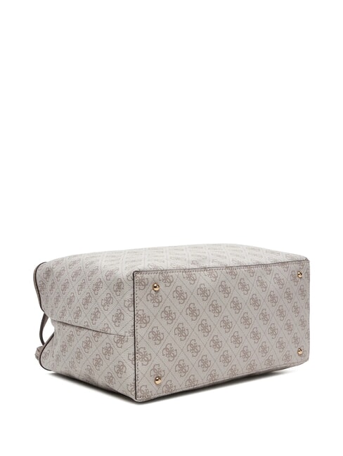 VICTTORIA 2 Geantă tip shopper de umăr, cu clutch logo taupe &icirc;nchis - Genți femei