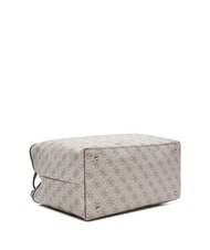 GUESS VICTTORIA 2 Geantă tip shopper de umăr, cu clutch logo taupe &icirc;nchis - Genți femei - 5