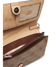 GUESS NOELLE 2 Geantă de umăr mini logo latte / maro - Genți femei - 4