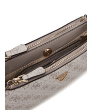 GUESS NOELLE 2 Geantă de umăr, geantă crossbody logo taupe &icirc;nchis - Genți femei - 3