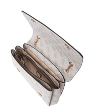 GUESS NOELLE 2 Geantă convertibilă cu clapă logo taupe &icirc;nchis - Genți femei - 3