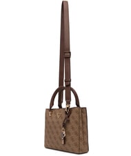 GUESS NOELLE 2 Geantă de m&acirc;nă, cu curea de umăr logo latte / maro - Genți femei - 3