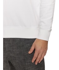 TOMMY HILFIGER TH Hanorac cu guler rotund din bumbac alb - hanorace - 4