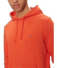 TOMMY HILFIGER TH Hanorac din bumbac portocaliu strălucitor - hanorace - 3