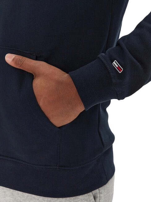 TH JEANS Hanorac cu buzunar și glugă bleumarin noapte &icirc;ntunecată - hanorace