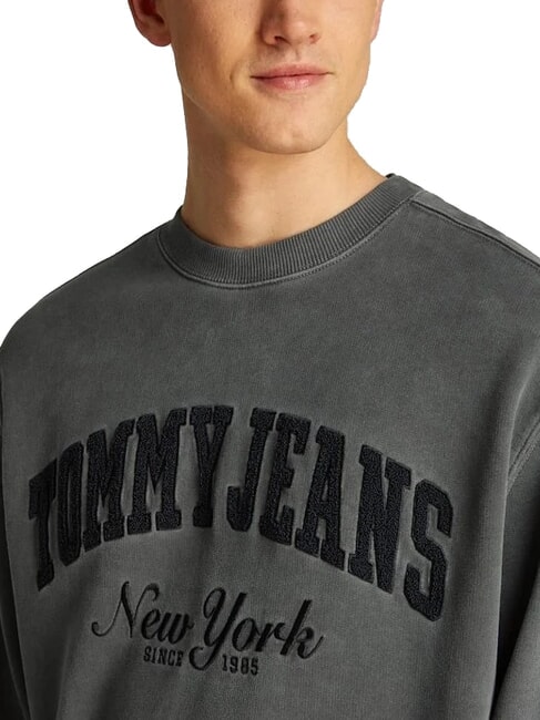 TH JEANS Hanorac cu logo teddy negru - hanorace