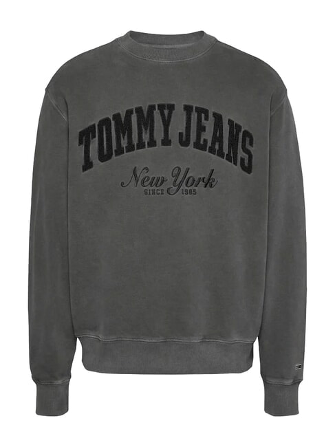 TH JEANS Hanorac cu logo teddy negru - hanorace