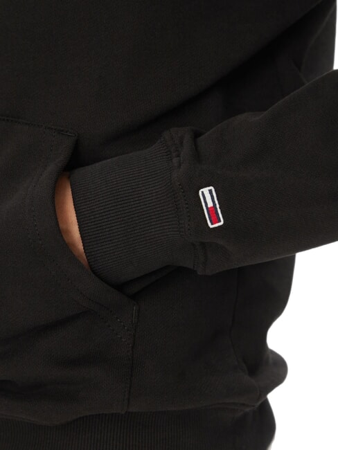 TH JEANS Hanorac cu buzunar și glugă negru - hanorace