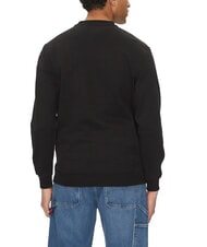 TOMMY HILFIGER TH JEANS Hanorac cu guler rotund din bumbac negru - hanorace - 2