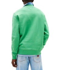 TOMMY HILFIGER TH JEANS Hanorac cu guler rotund din bumbac verde de coastă - hanorace - 2