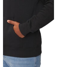 TOMMY HILFIGER TH JEANS Hanorac cu buzunar și glugă negru - hanorace - 4