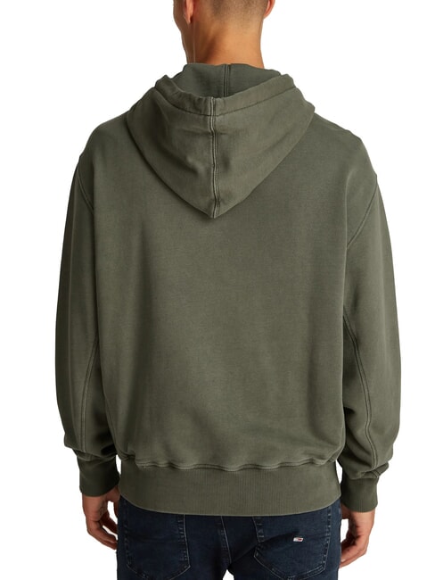 TH JEANS Hanorac cu broderie cu logo verde oboseală - hanorace