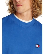 TOMMY HILFIGER TH JEANS Hanorac cu guler rotund vreme albastră - hanorace - 3